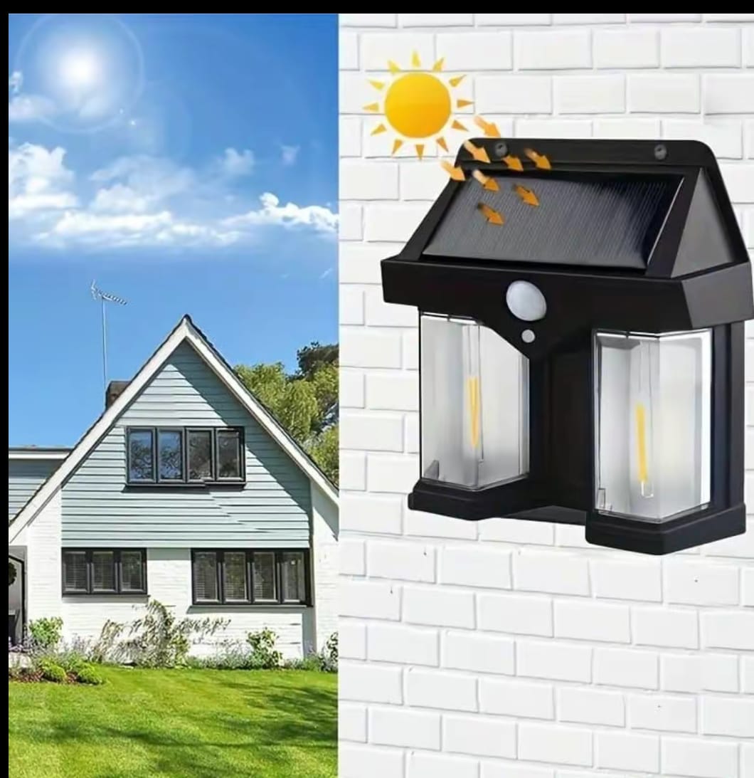 Solar Sensor Ligh Solar Tungsten Filament Lamp Outdoor Waterproof Intelligent Induction Wall Lamp