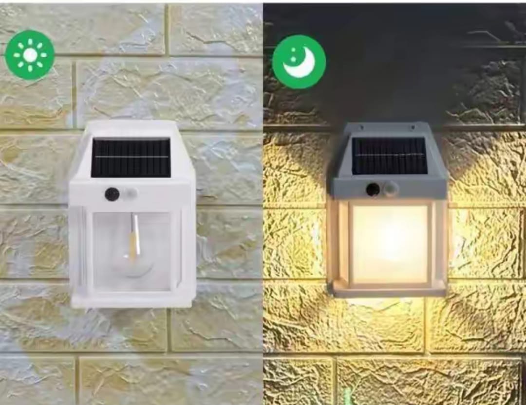 Solar Sensor Ligh Solar Tungsten Filament Lamp Outdoor Waterproof Intelligent Induction Wall Lamp